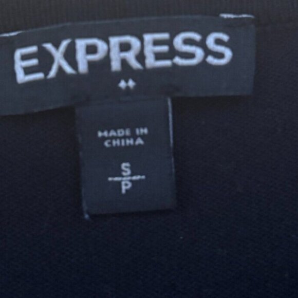 Express Womens Dress Long Sleeve Black Size SP - Rayon/Nylon/Spandex Blend - Picture 2 of 6